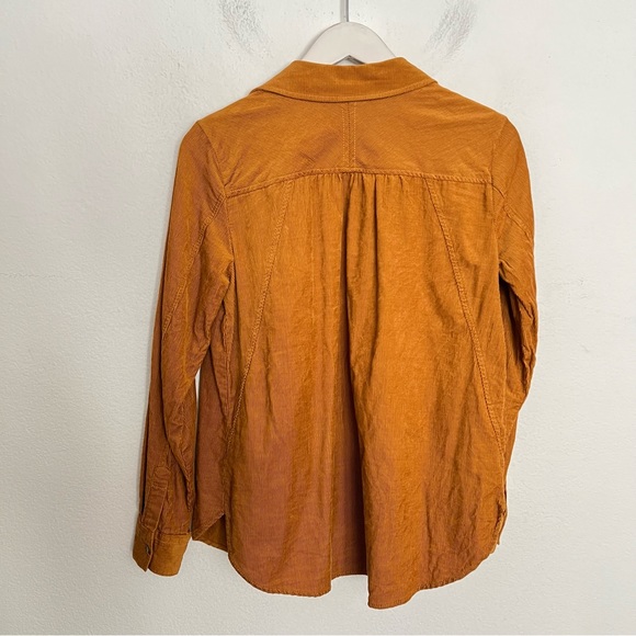 Anthropologie Heart of Building Corduroy Button Down Long Sleeve Shirt Size 2 - Picture 7 of 7
